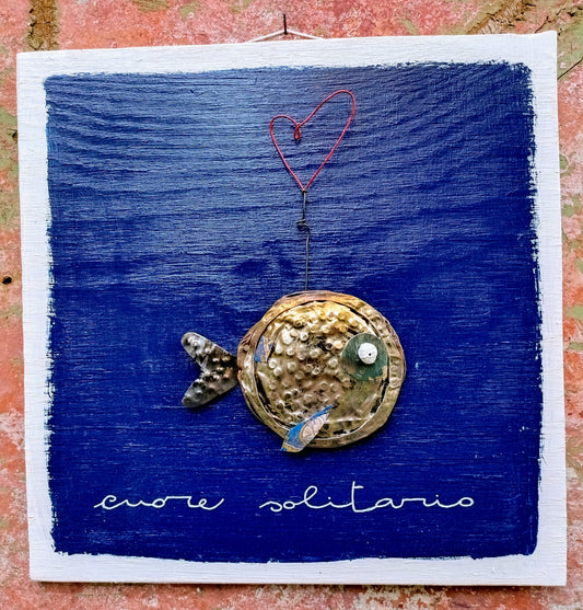 Pannello Cuore solitario (cm 30x30)