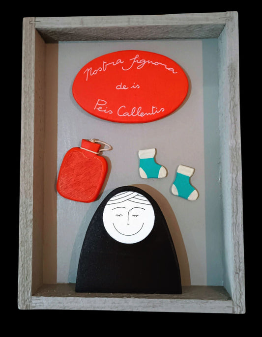 Quadro Nostra Signora de Is Peis Callentis (cm 19x26)